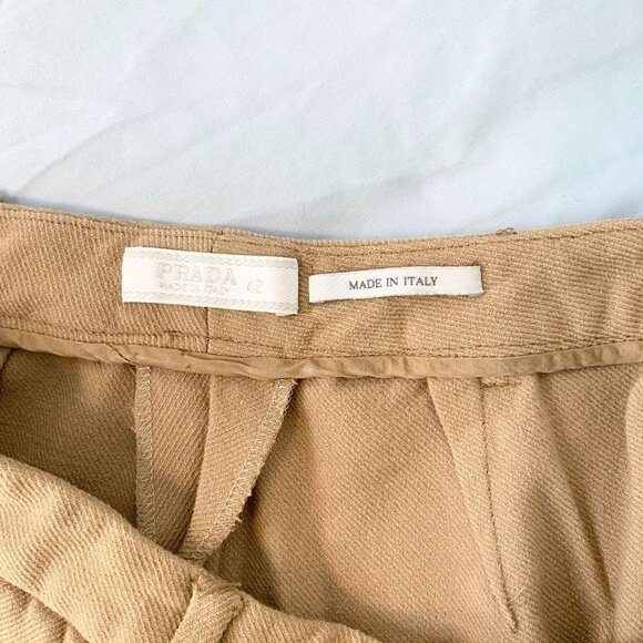 Prada Beige Wool Trousers size 42 - Picture 9 of 10